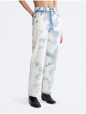 Calvin Klein Original Ultra High Straight Jeans - Blue - 26